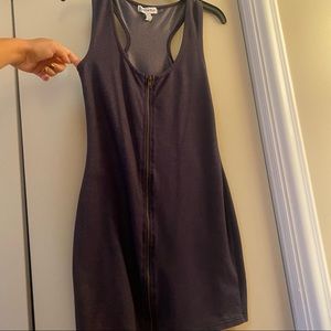Zip up racerback dress